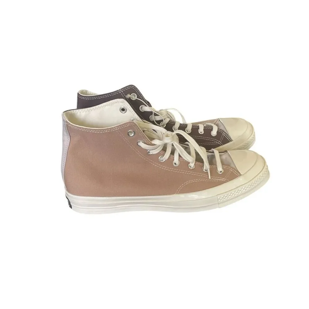 NWOB Converse Chuck Taylor All Star High Top Color Block Sneakers Brown Tan 11.5